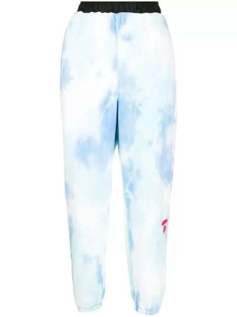 AAPE BY *A BATHING APE tie-dye fleece track pants Women 0113