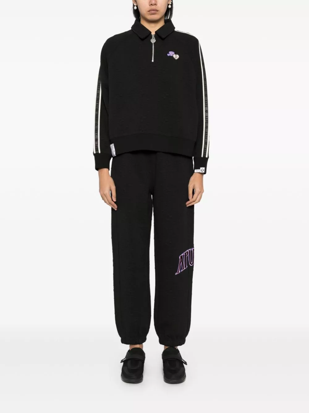 Affordable AAPE BY *A BATHING APE embossed-design track pants Women 0113