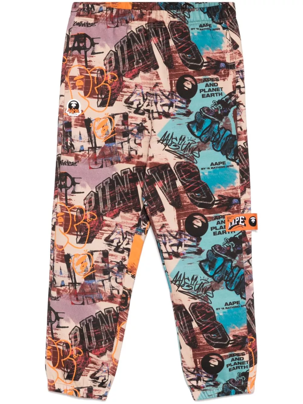 Affordable AAPE BY *A BATHING APE graffiti print jogger pants Men 0115