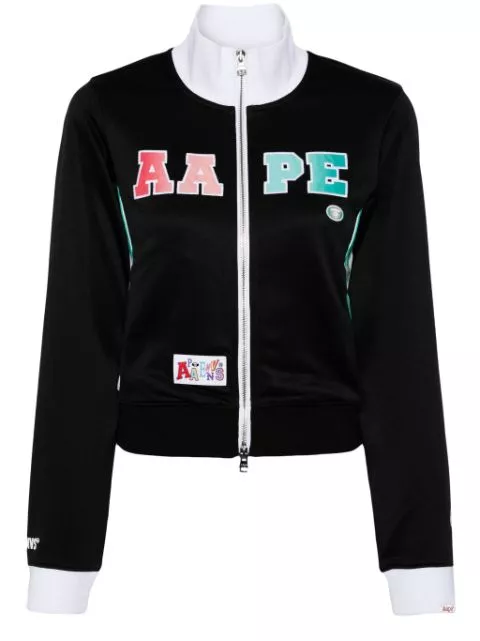 AAPE BY *A BATHING APE logo-print zipped jacket Women 0114