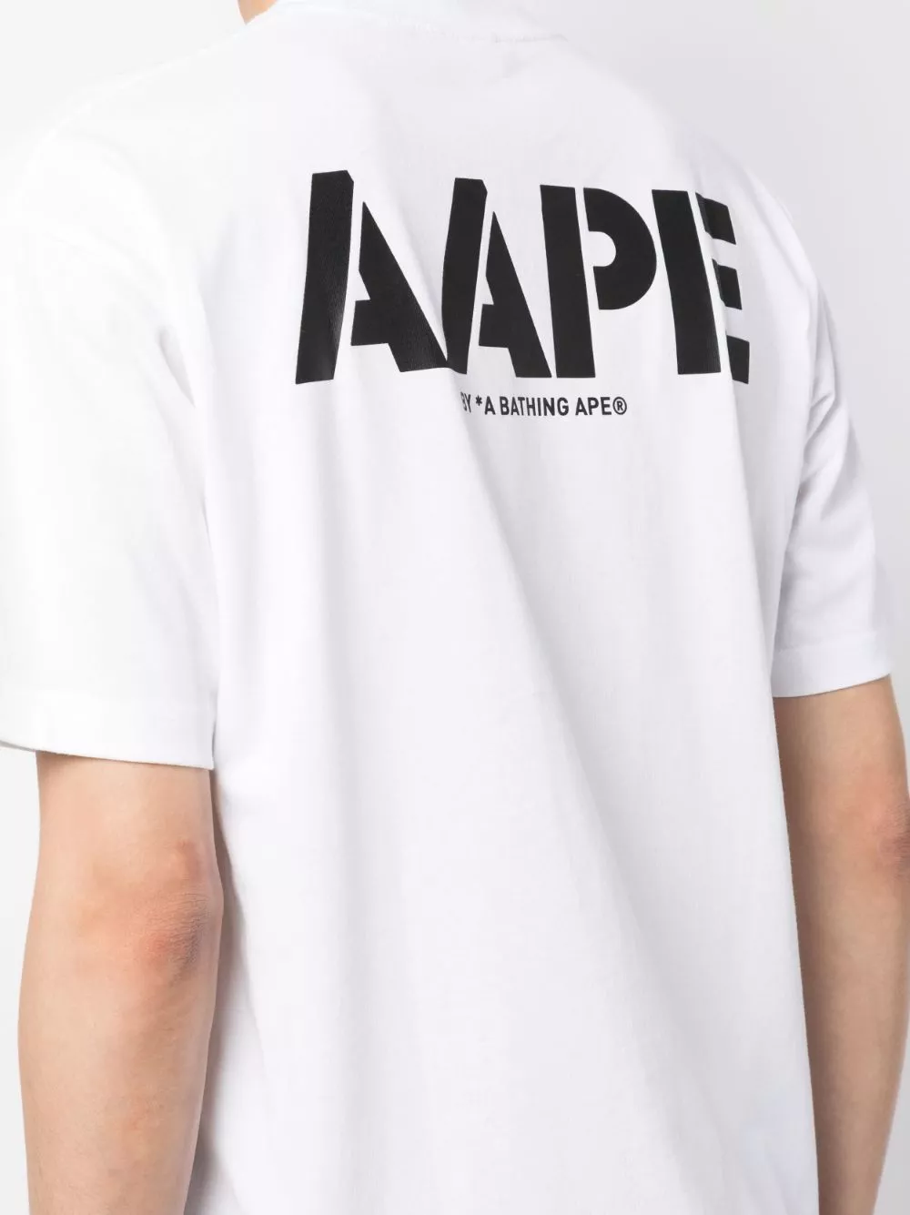 Cheap AAPE BY *A BATHING APE logo-print cotton T-shirt Men 0115