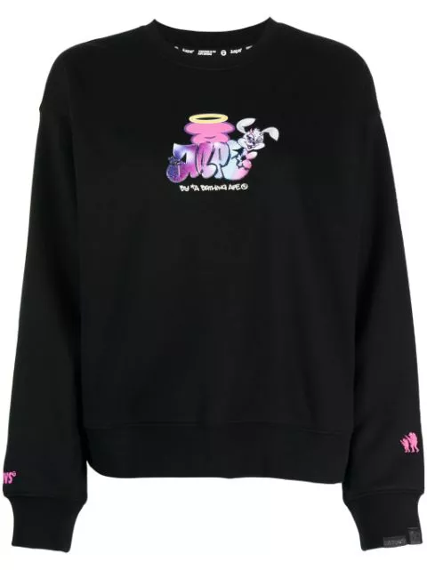 AAPE BY *A BATHING APE graphic-print jersey sweatshirt Women 0113