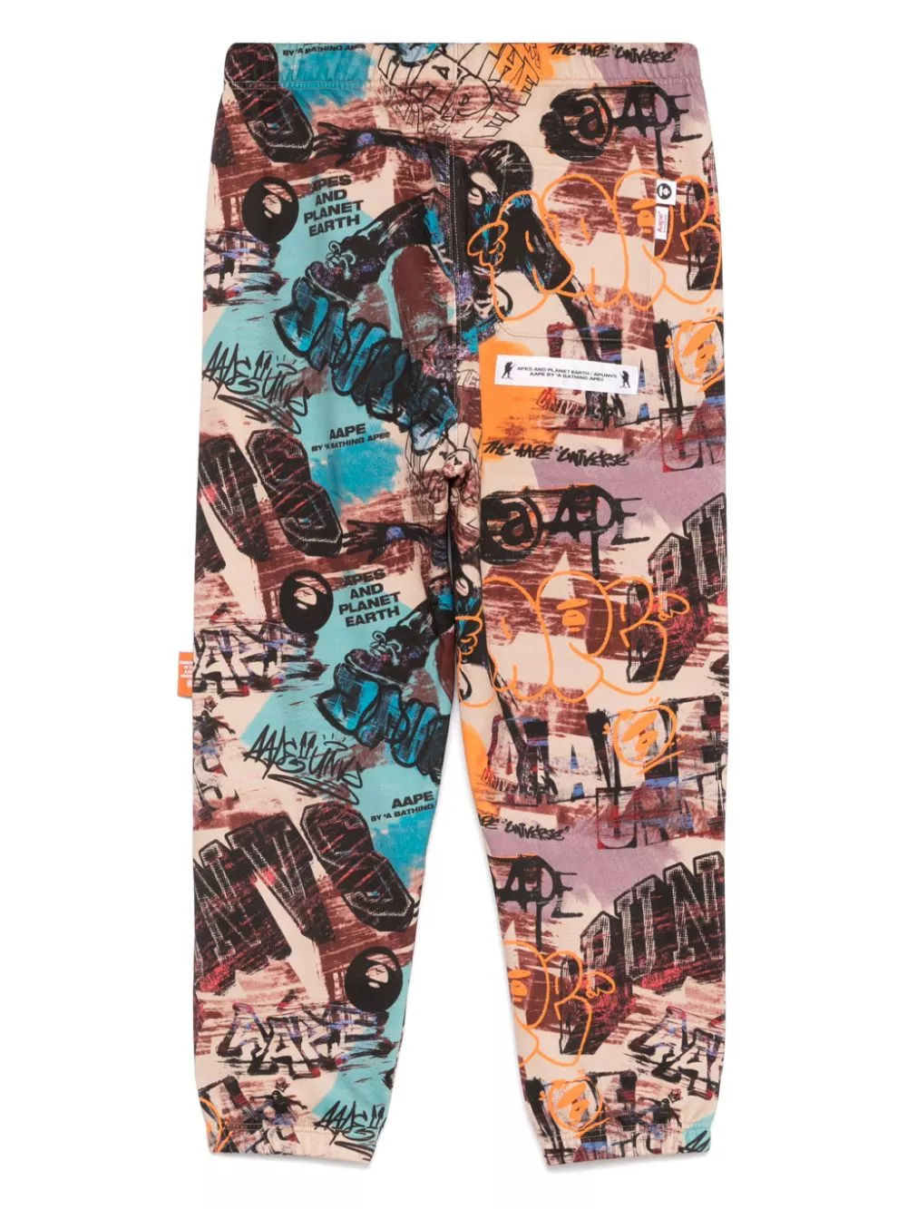 Affordable AAPE BY *A BATHING APE graffiti print jogger pants Men 0115