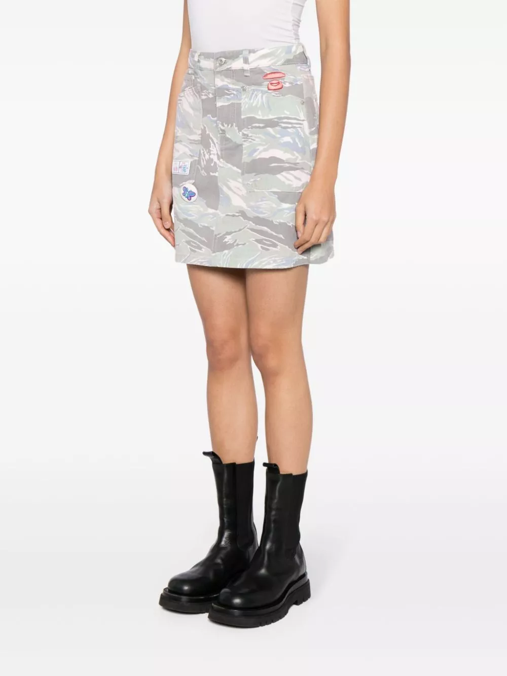 Affordable AAPE BY *A BATHING APE camouflage-print cotton miniskirt Women 0113