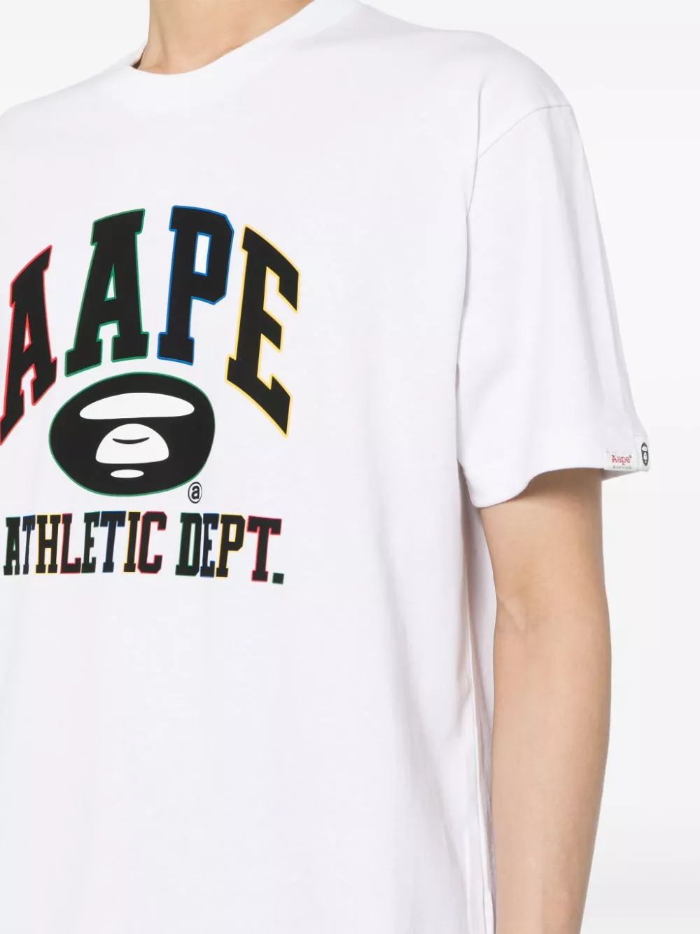 Cheap AAPE BY *A BATHING APE logo-print cotton T-shirt Men 0115