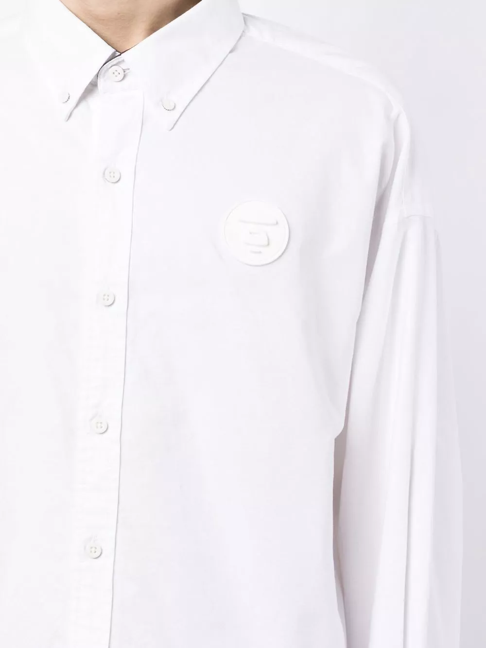 Affordable AAPE BY *A BATHING APE logo-patch button-up shirt Men 0115