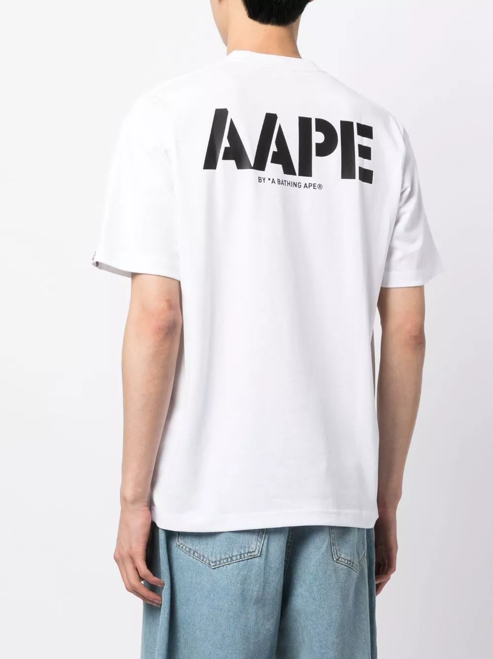 Cheap AAPE BY *A BATHING APE logo-print cotton T-shirt Men 0115