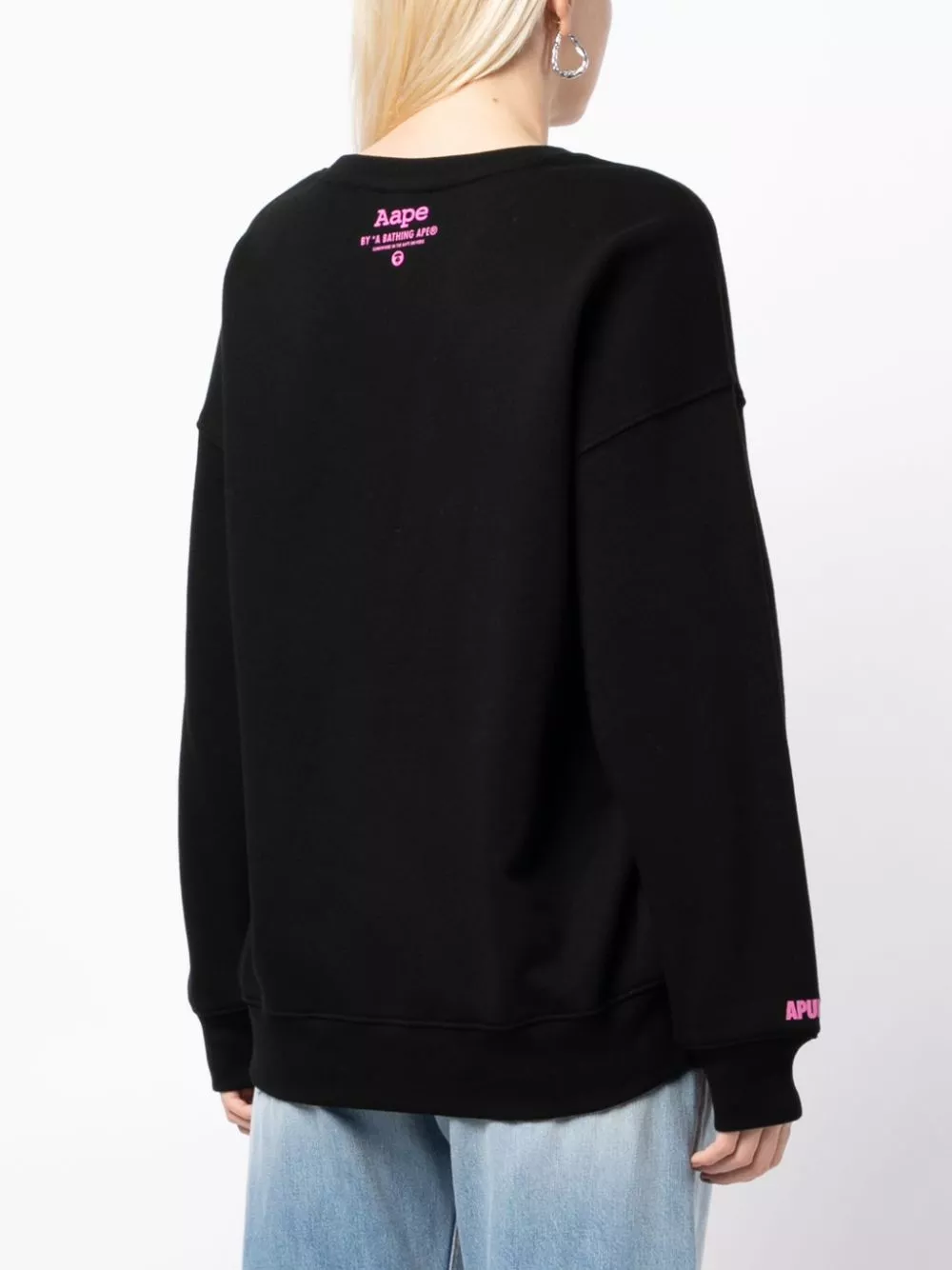 Affordable AAPE BY *A BATHING APE logo-embroidered cotton sweatshirt Women 0113