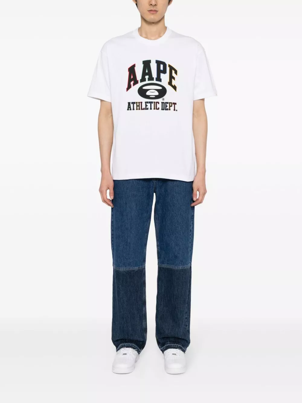 Cheap AAPE BY *A BATHING APE logo-print cotton T-shirt Men 0115