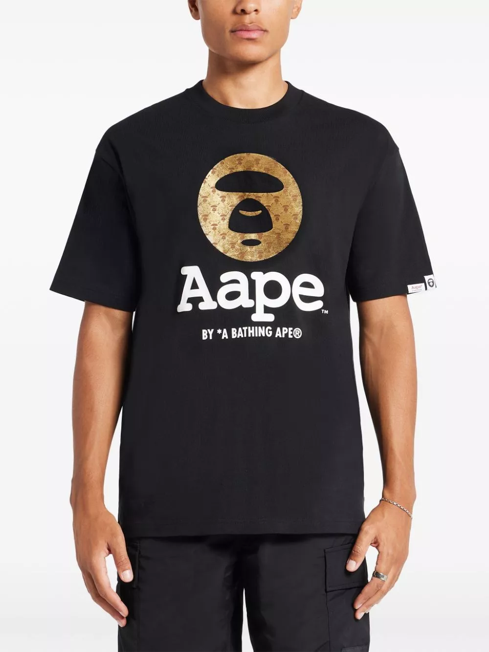 Affordable AAPE BY *A BATHING APE logo-print T-shirt Men 0114