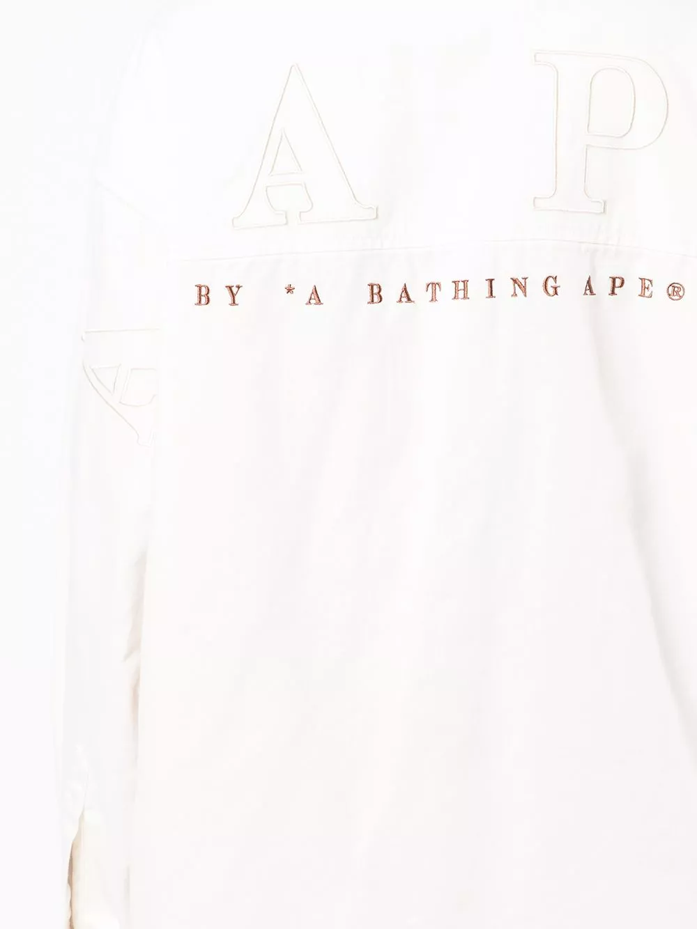 Affordable AAPE BY *A BATHING APE embroidered-logo oversized shirt Women 0113