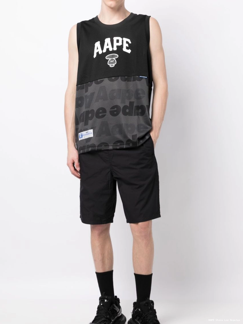 Affordable shorts APE *A track logo-embroidered BY BATHING AAPE cotton Men 0307