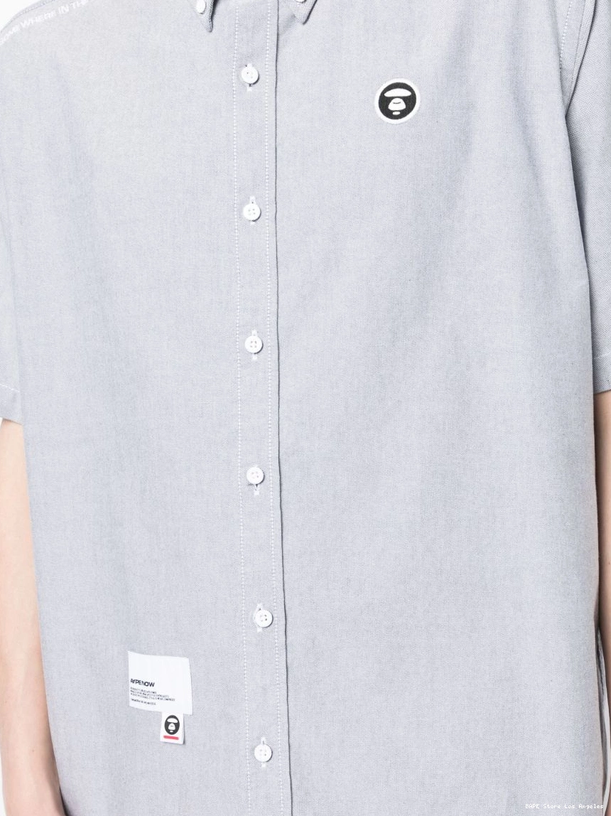 Affordable BATHING logo-detail cotton BY AAPE shirt short-sleeve *A APE Men 0304