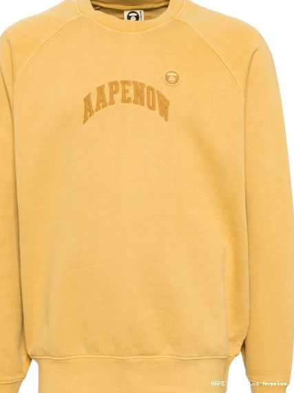 Cheap Men *A BATHING sweater logo-patch BY AAPE APE 0309