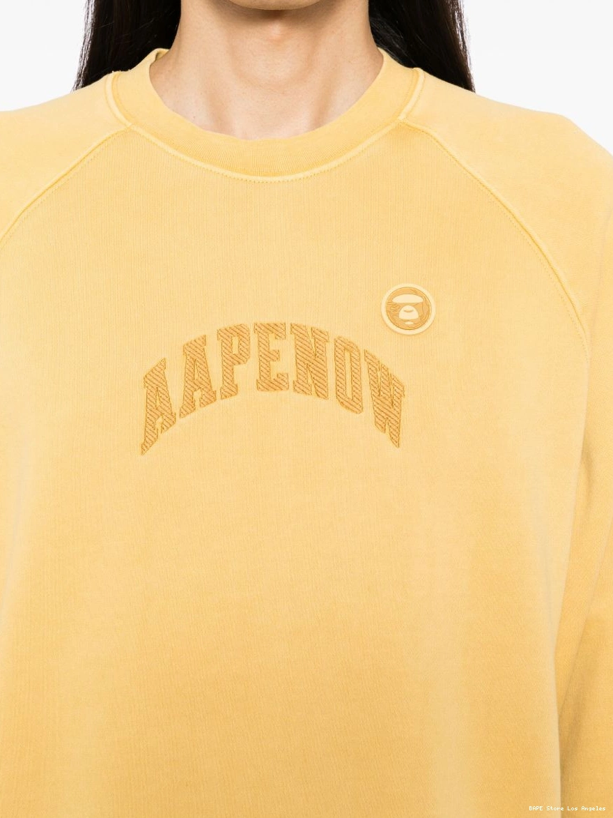 Cheap Men *A BATHING sweater logo-patch BY AAPE APE 0309