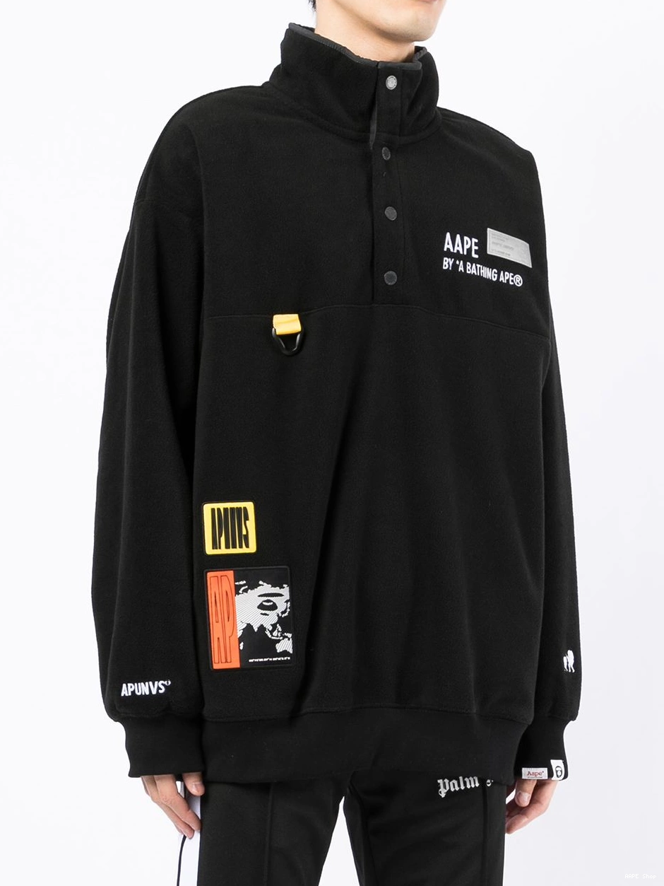 Affordable fleece patches BY sweatshirt AAPE APE Men BATHING multiple *A 0303