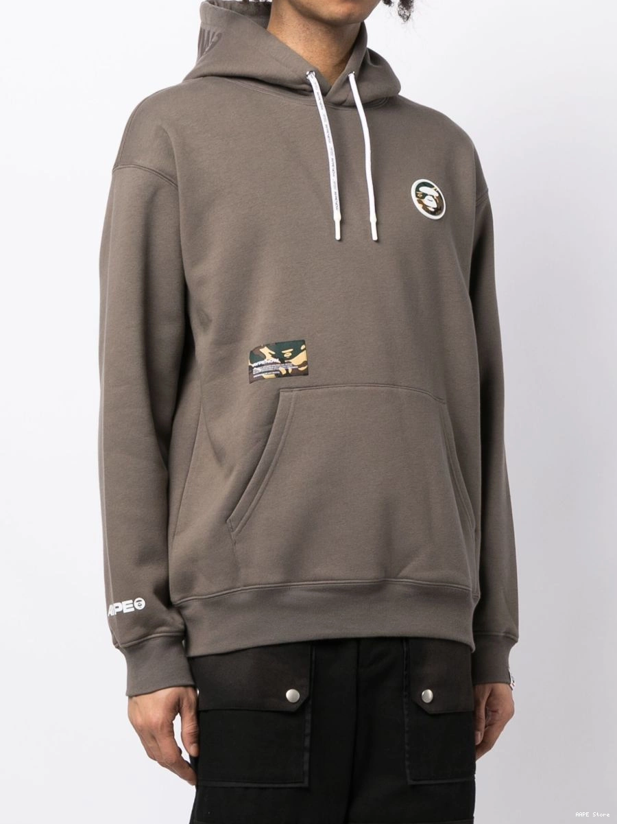 Affordable hoodie logo-patches cotton-blend Men AAPE BATHING APE BY *A 0309