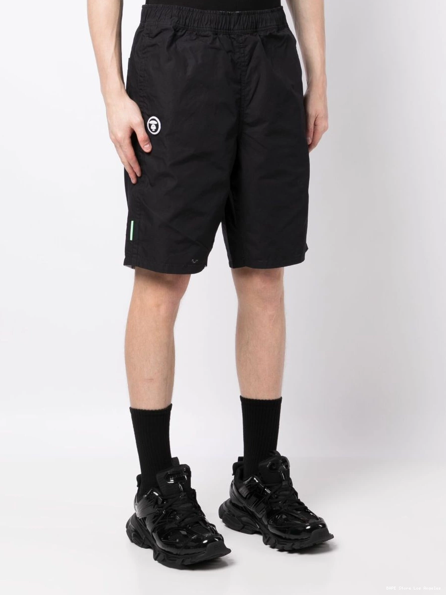 Affordable shorts APE *A track logo-embroidered BY BATHING AAPE cotton Men 0307