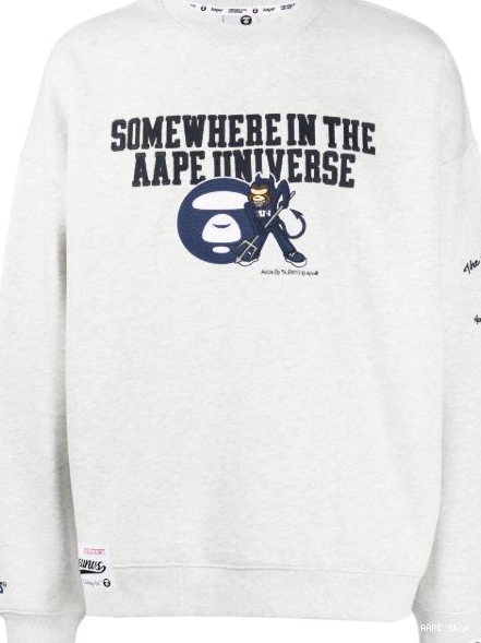 Cheap *A BATHING sweatshirt APE logo-embroidered AAPE jersey Men BY 0303