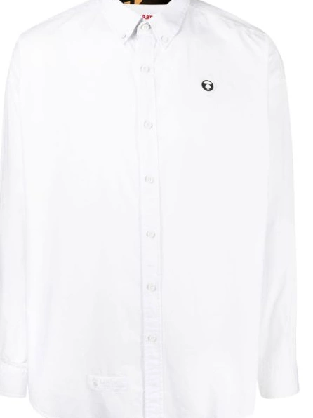 Affordable logo-patch Men shirt *A APE long-sleeved BATHING BY AAPE 0309