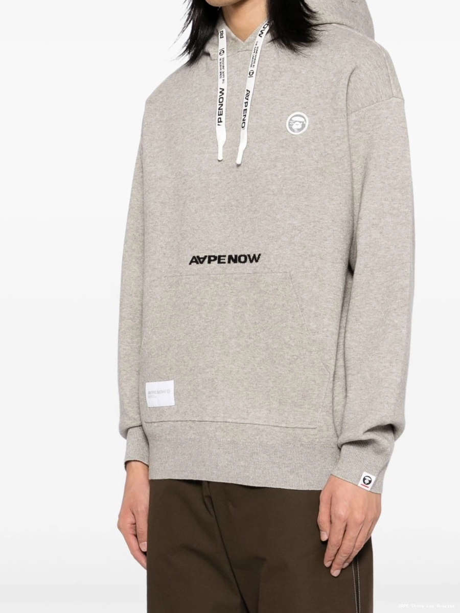 Affordable Men BATHING AAPE moonface knit hoodie APE *A BY AAPENOW 0307