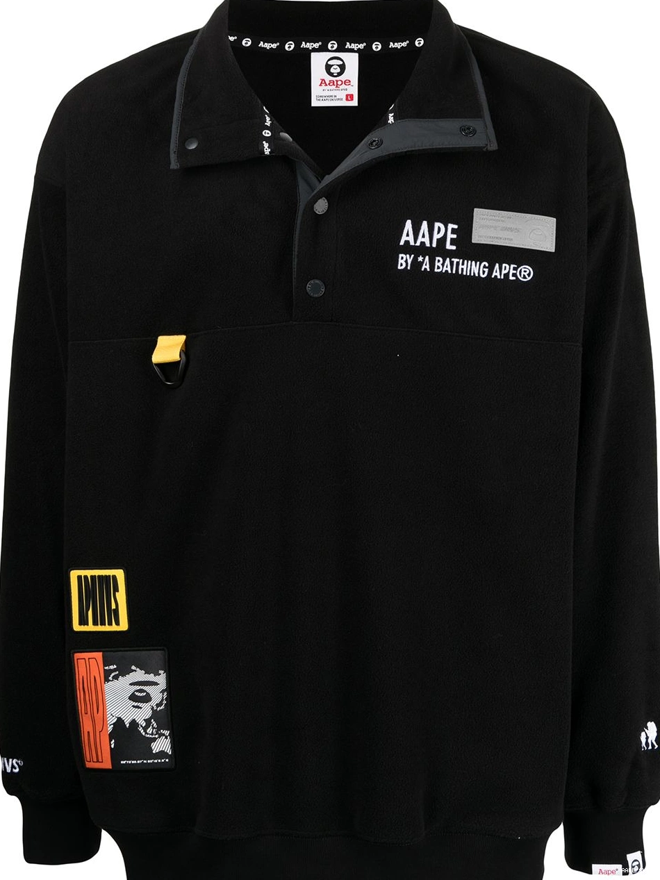 Affordable fleece patches BY sweatshirt AAPE APE Men BATHING multiple *A 0303