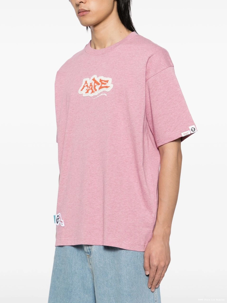 Cheap logo BATHING short tee *A AAPE print BY APE Men sleeve 0305