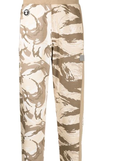 Cheap *A BATHING APE cotton-blend track trousers camouflage-print BY AAPE Men 0311