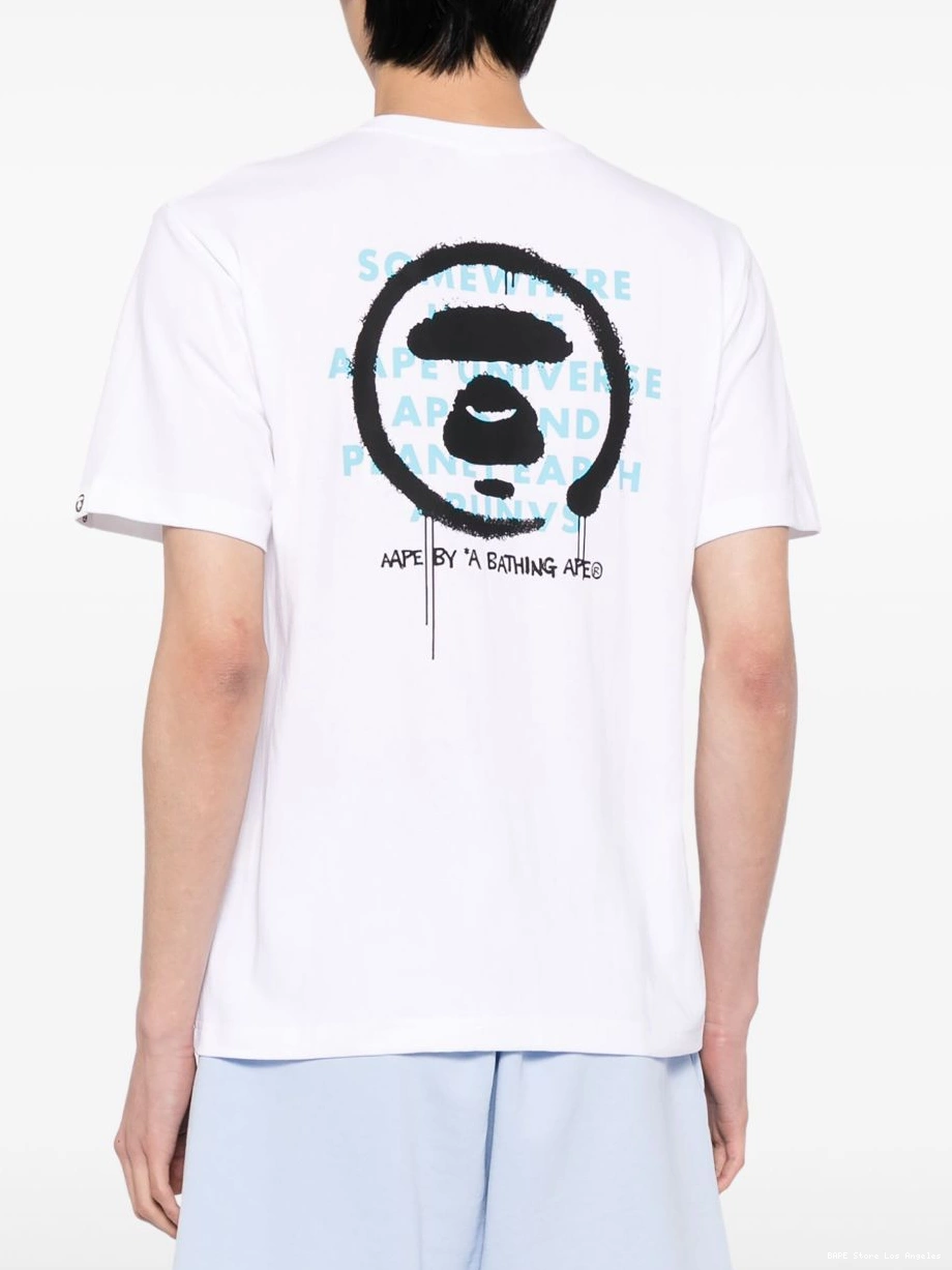 Affordable APE AAPE *A T-shirt BY cotton logo-print Men BATHING 0305