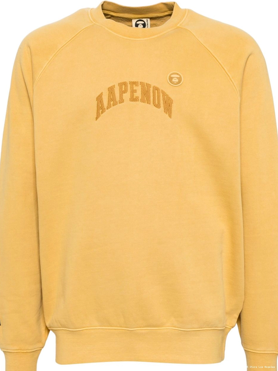 Cheap Men *A BATHING sweater logo-patch BY AAPE APE 0309