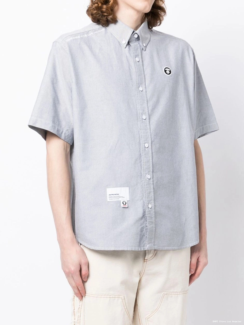 Affordable BATHING logo-detail cotton BY AAPE shirt short-sleeve *A APE Men 0304