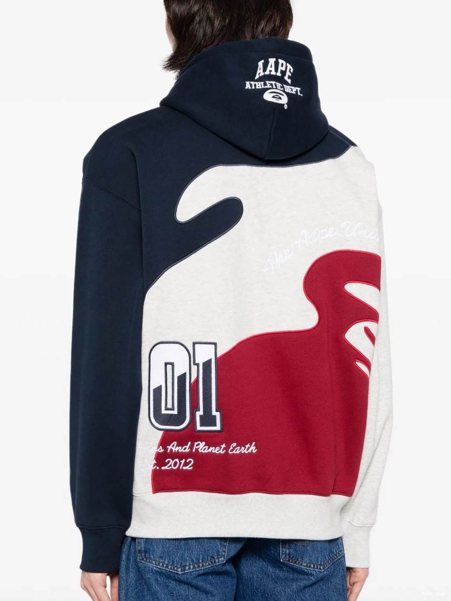 Cheap Men AAPE BATHING *A drawstring BY APE hoodie logo-print 0303