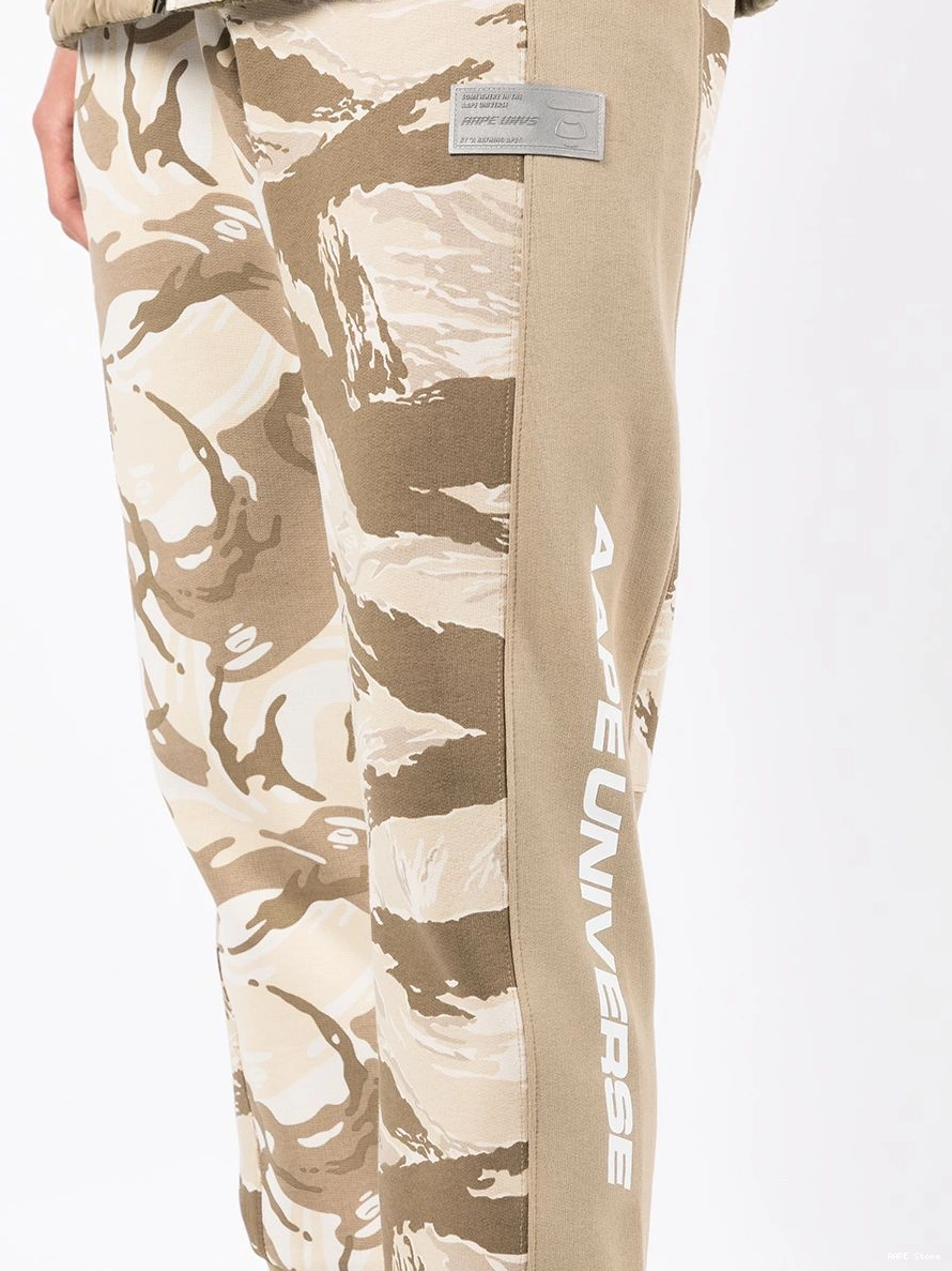 Cheap *A BATHING APE cotton-blend track trousers camouflage-print BY AAPE Men 0311