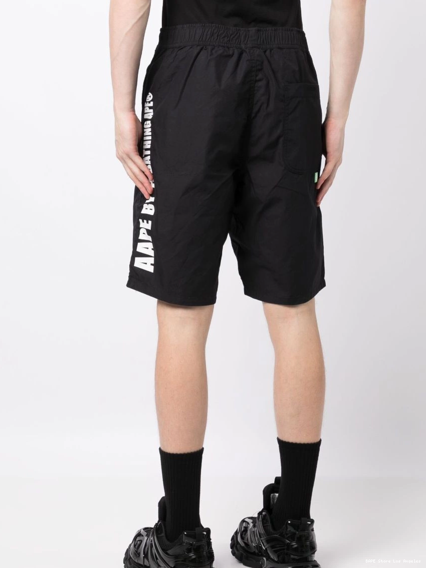 Affordable shorts APE *A track logo-embroidered BY BATHING AAPE cotton Men 0307